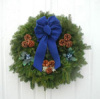 24" Balsam Blueberry Wreath
